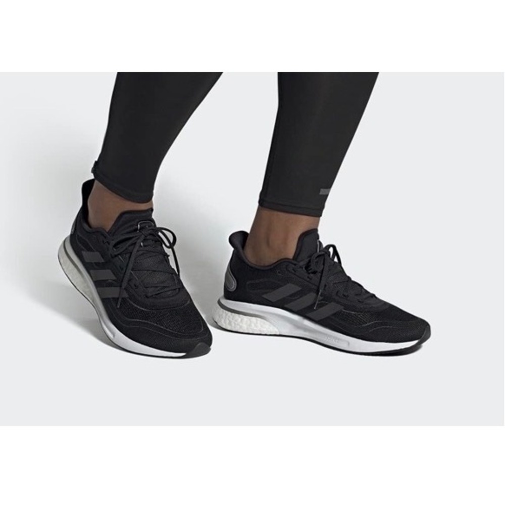 Adidas Running Shoes Womens 8.5 Supernova W Core Black EG5420 New